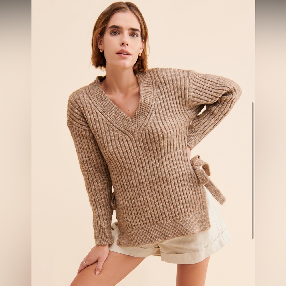 Free People Jonna Bow Sweater | Size M